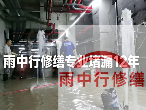 平顶山某污水处理厂钢筋混凝土池堵漏案例